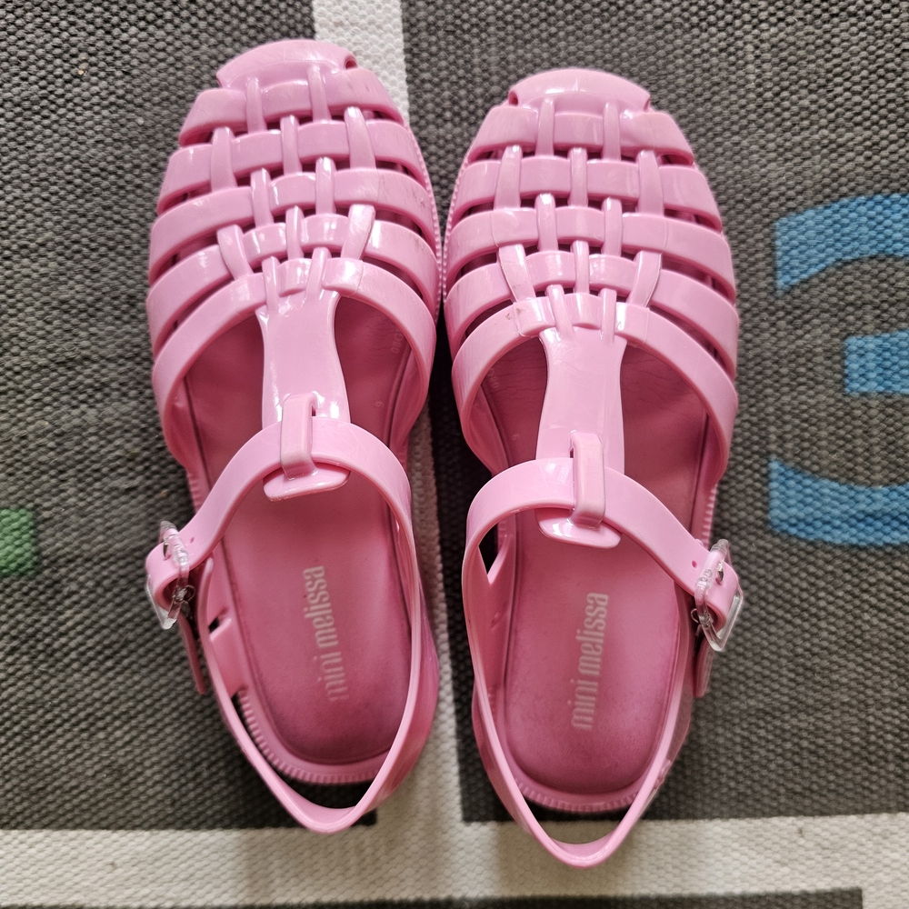 Mini Melissa Pink Jelly Sandals